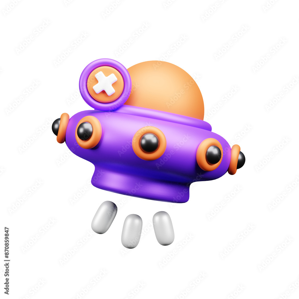 Fototapeta premium Empty state 3d icon