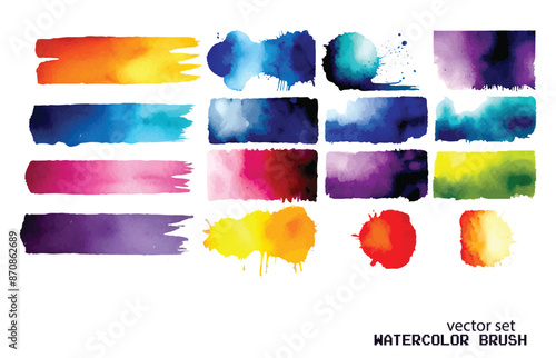 Supercharge your designs! Watercolor splash vector collection. Ready-made impact. Download today!	