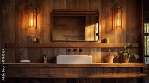 reclaimed vanity light