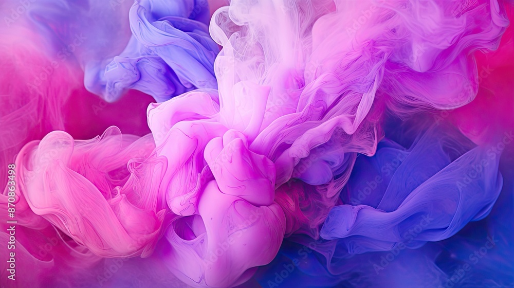 Obraz premium swirling pink and purple smoke