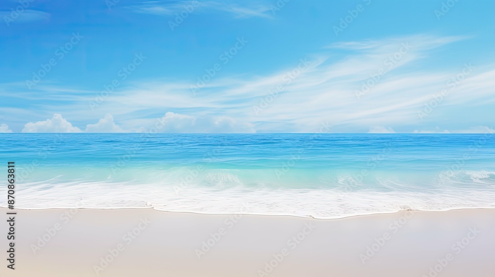 Obraz premium waves backgrounds light blue
