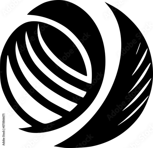 Monogram icon logo design template
