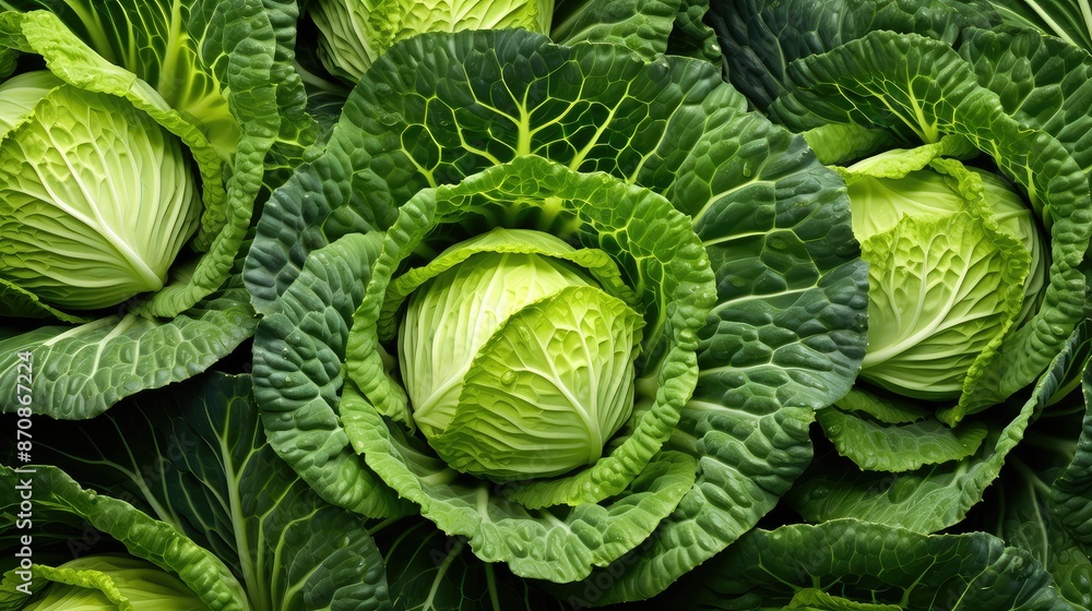 Fototapeta premium texture background cabbage vegetable