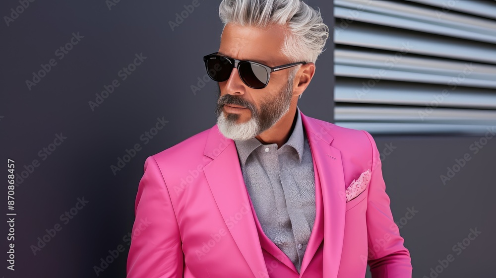 Fototapeta premium fashion pink and gray
