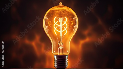 amber edison light bulb