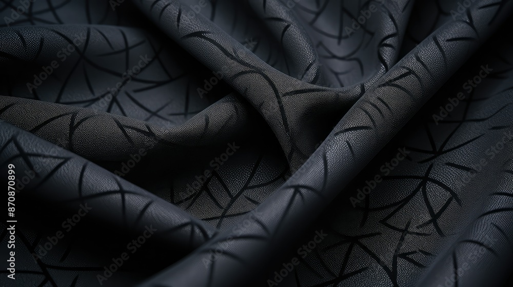Obraz premium fabric dark grey pattern