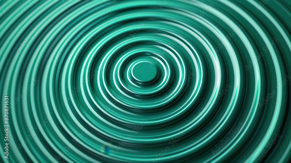 Abstract green concentric circles forming a hypnotic pattern. Ideal for backgrounds, presentations, and modern design projects. Abstract green concentric circles forming a hypnotic pattern. Ideal for backgrounds, presentations, and modern design projects.