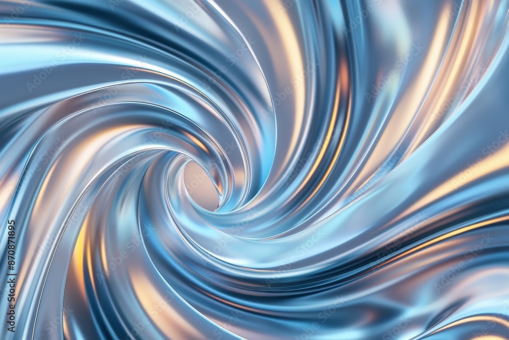 Abstract blue and orange metallic swirl background with glossy curves, creating a dynamic, fluid and futuristic visual effect. Abstract blue and orange metallic swirl background with glossy curves, creating a dynamic, fluid and futuristic visual effect.
