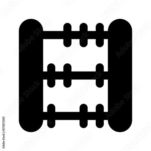 abacus glyph icon
