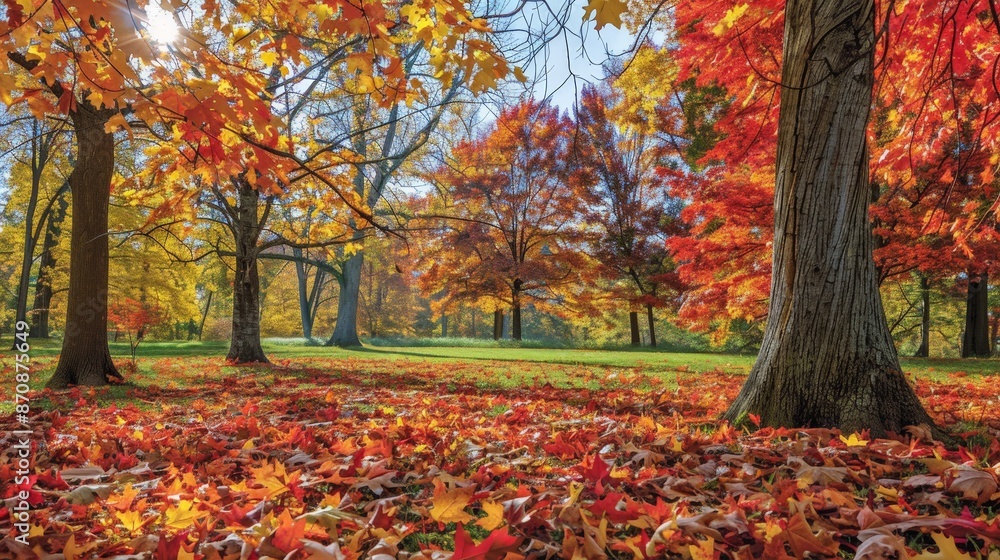 Trees shed their summer finery, their leaves drifting to the ground in a flurry of red, orange, and gold. Trees shed their summer finery, their leaves drifting to the ground in a flurry of red, orange, and gold.