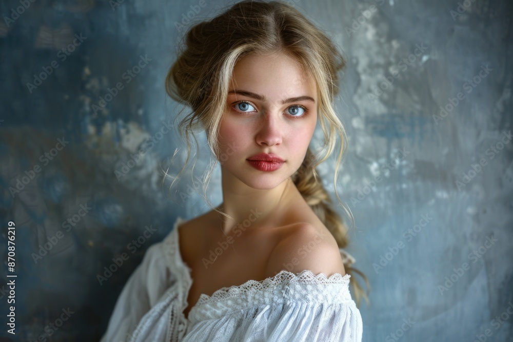 A woman posing for a photo in a beautiful white dress A woman posing for a photo in a beautiful white dress