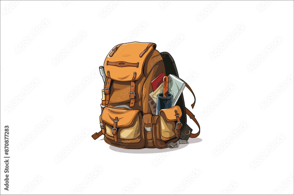Backpack vector . Hiking Camping and climbing Backpack illustration. traveling Backpack. Backpack vector . Hiking Camping and climbing Backpack illustration. traveling Backpack.