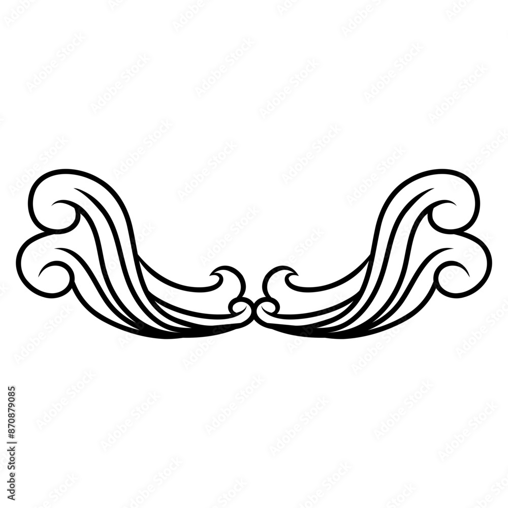 swirl frame element swirl frame element