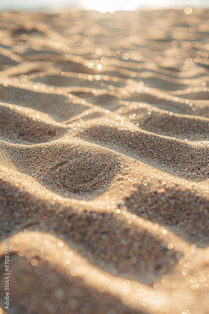 A detailed image of sand on a beach, often used in travel and tourism contexts A detailed image of sand on a beach, often used in travel and tourism contexts