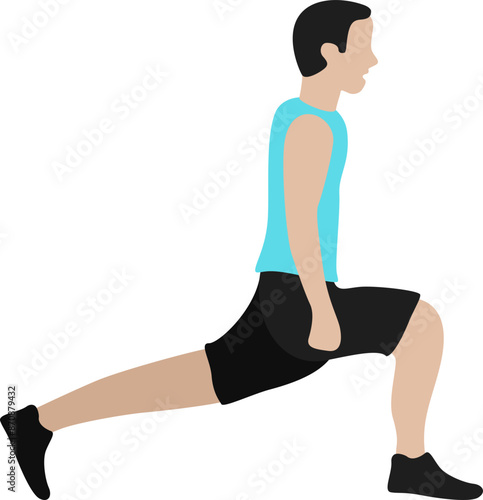 Lunge workout illustration