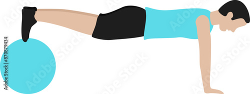 Deep pushup workout illustration