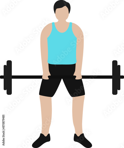 Deadlift workout illustration
