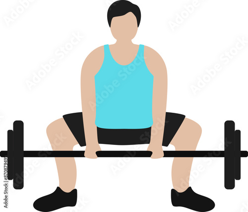 Deadlift workout illustration