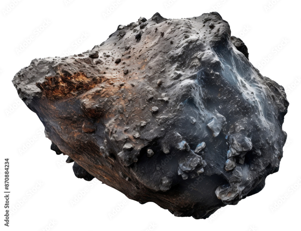 Fototapeta premium PNG Space mineral rock white background