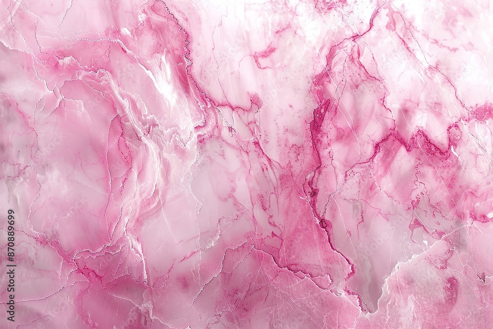 A pink and white marble wall with pink swirls A pink and white marble wall with pink swirls