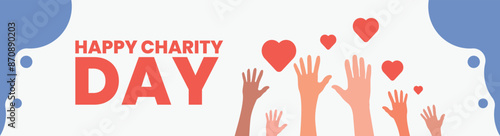 Modern vector website banner templates with hands and love objects vector design people illustration