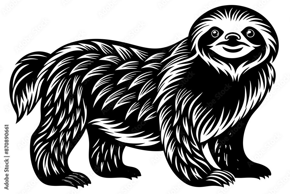 sloth silhouette vector illustration sloth silhouette vector illustration