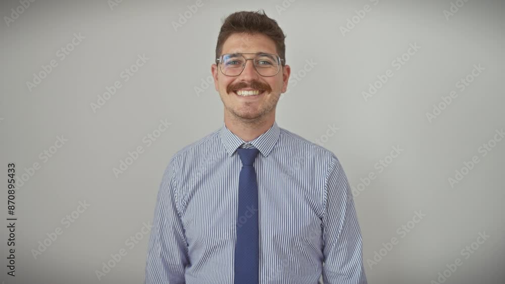 Cheerful young hispanic dude, wearing glasses, winking at the camera with a sexy and joyful expression. all on an isolated white background- a perfect natural wink! Cheerful young hispanic dude, wearing glasses, winking at the camera with a sexy and joyful expression. all on an isolated white background- a perfect natural wink!