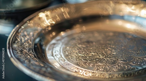 Plate made of metal