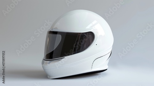 Protective white helmet with space for writing