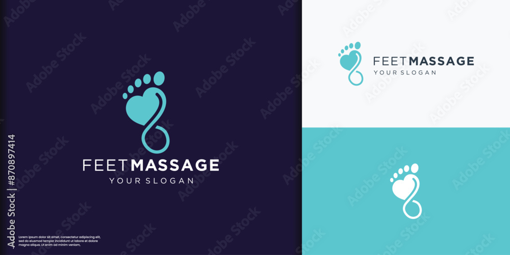 podiatry Reflexology logo design unique concept love foot Premium Vector podiatry Reflexology logo design unique concept love foot Premium Vector