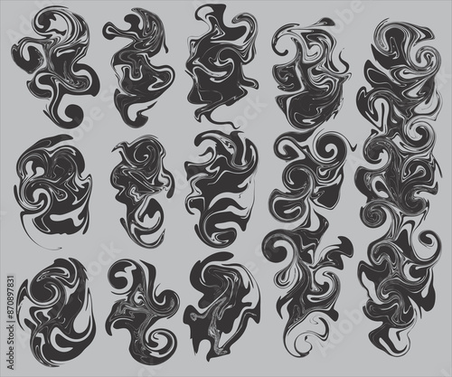 Mesmerizing Vector Art of Ethereal Smoke: Explore Abstract Vapors, Mystical Fog, and Serene Clouds in Elegant Designs