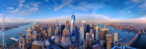 Big panorama view of New York citн photo