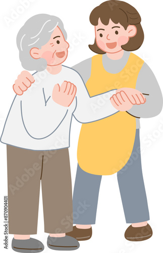 요양보호사와 노인
