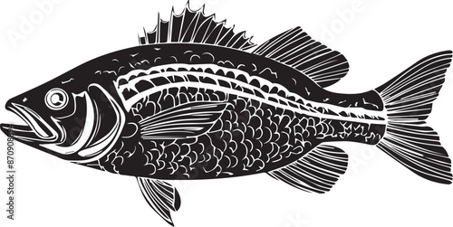 fish on a white background
