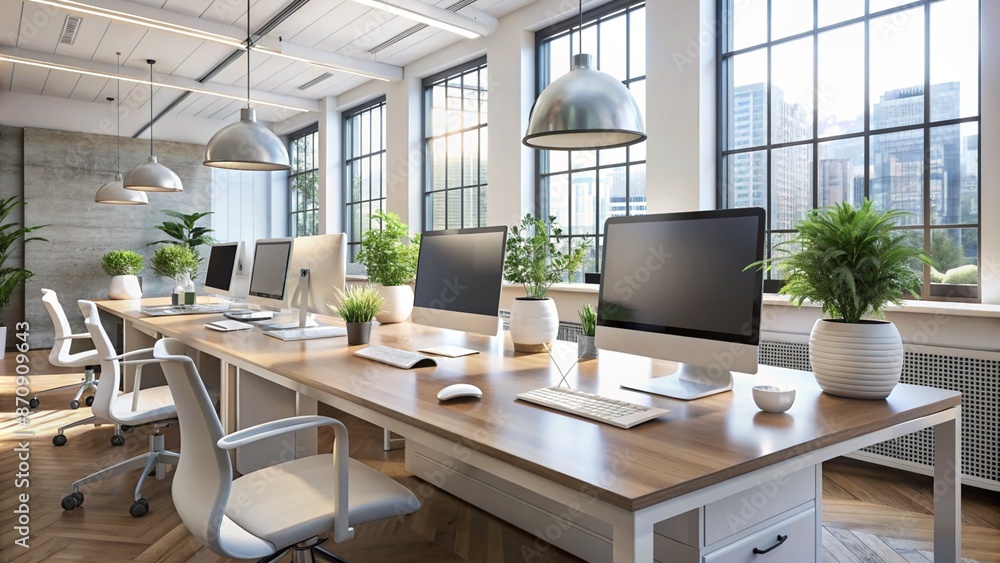 Graphic designer workplace with Graphic designer workplace with