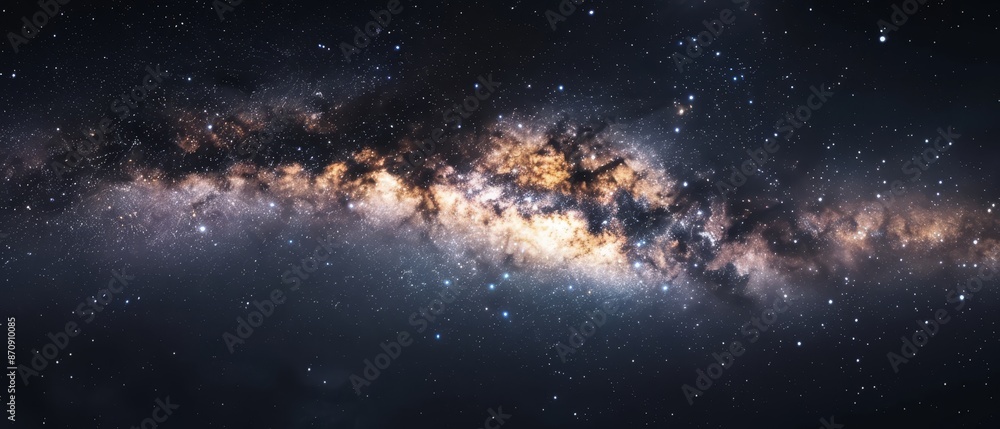 A tight shot of a star cluster in the night sky, with stars in the near foreground and the cluster's core centrally positioned A tight shot of a star cluster in the night sky, with stars in the near foreground and the cluster's core centrally positioned