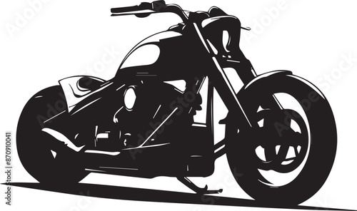 motorcycle on white background