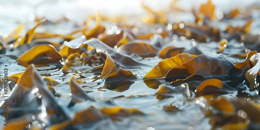 Fucus Seaweed A Brown Algae Rich in Iodine. Concept Seaweed Nutrition ...
