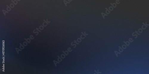 The image is a dark blue gradient with a subtle rainbow reflection in the center. Grainy noise texture gradient background banner poster header design. 