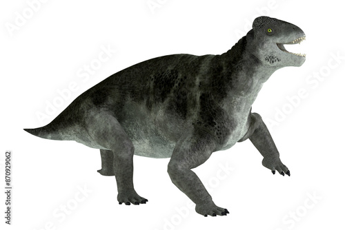 Ulemosaurus Therapsid - Ulemosaurus is an extinct genus of dinocephalian therapsids that lived in Russia during the Permian Period. photo