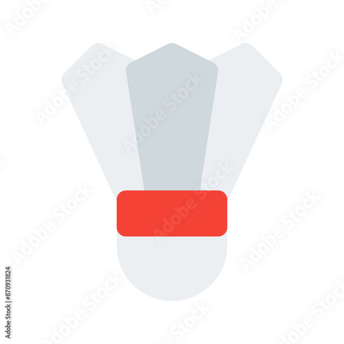 shuttlecock flat icon