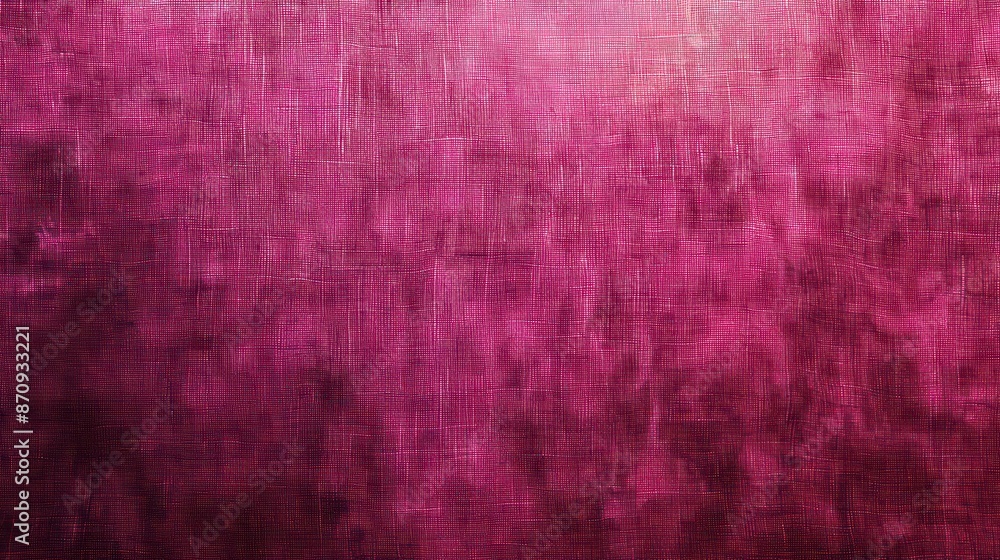 Fototapeta premium Raspberry Delight abstract vintage fabric background for design. Fabric cloth canvas texture. Rough, grain. Matte