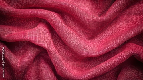 Wallpaper Mural Raspberry Delight abstract vintage fabric background for design. Fabric cloth canvas texture. Rough, grain. Matte Torontodigital.ca