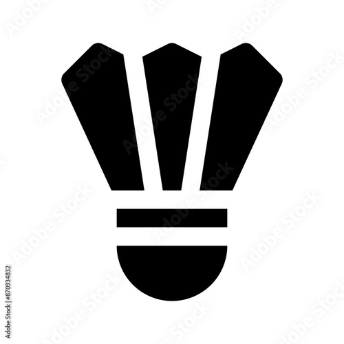 shuttlecock glyph icon