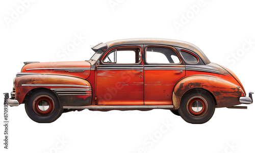old car with transparent background 
