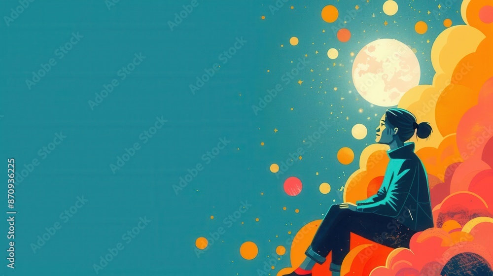 Naklejka premium Learning innovation, creative teaching, flat illustration