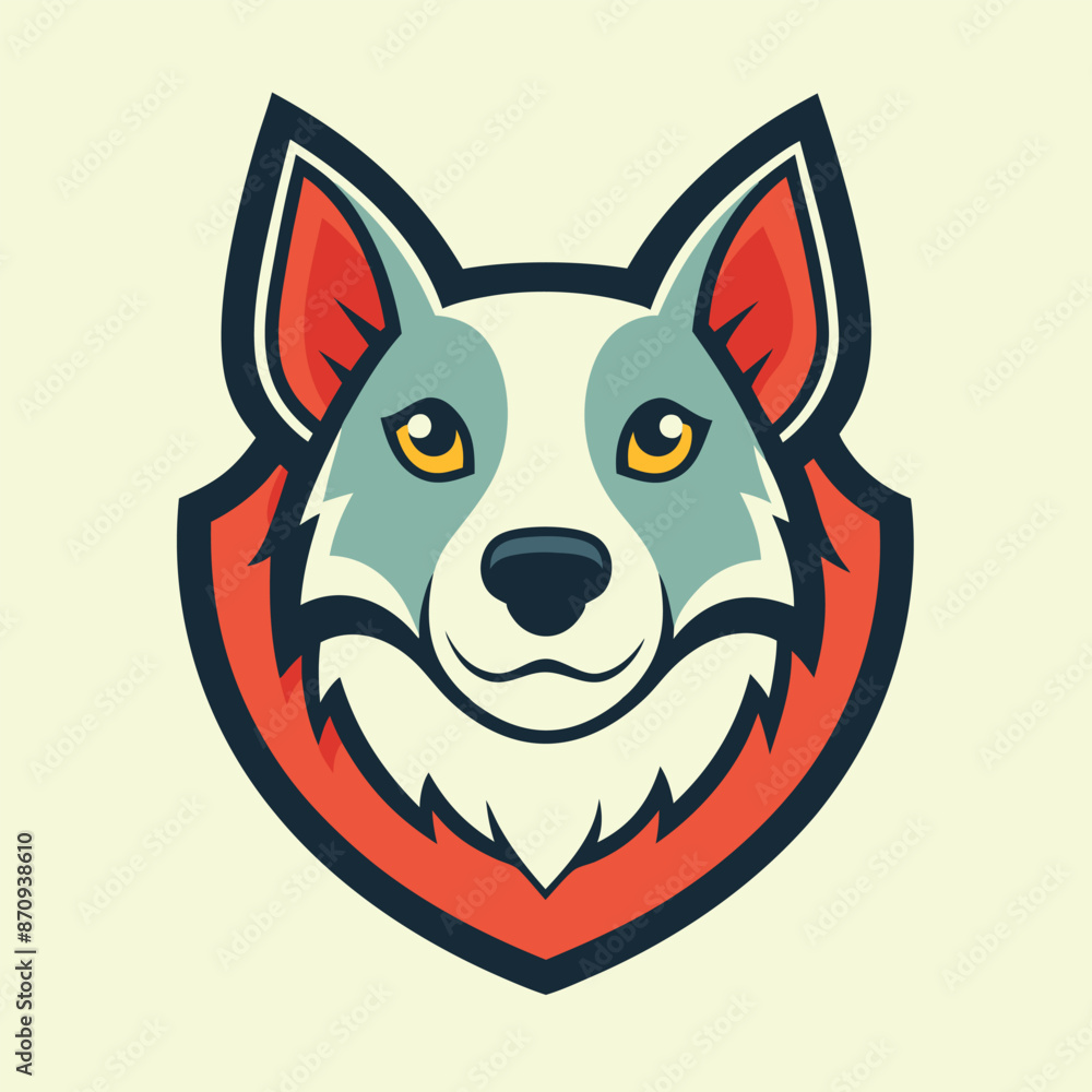 Pet Logo Illustration On solid background Pet Logo Illustration On solid background