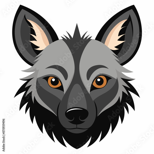 ai generated, aardwolf, vector, animal, carnivore, aardwolf illustration, wildlife, striped hyena, nocturnal, termite eater, digital art, African wildlife, cartoon aardwolf, aardwolf icon, aardwolf lo