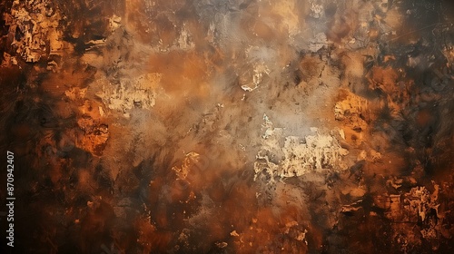 Wallpaper Mural Textured Grunge Canvas Background in Brown and Gold for Edgy Design Elements Torontodigital.ca