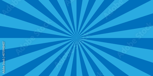 abstract blue ray and sunburst vector illustration sunlight beam burst background